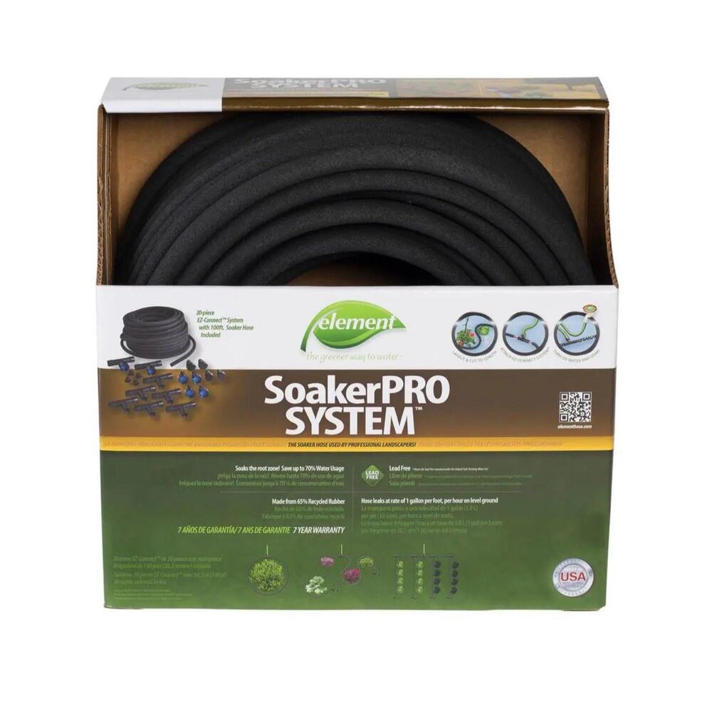 SoakerPro 3/8 in. x 100 ft. Garden Soaker Hose System Heavy Duty Watering